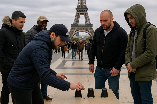 The Shell Game Scam in Paris (Bonneteau)