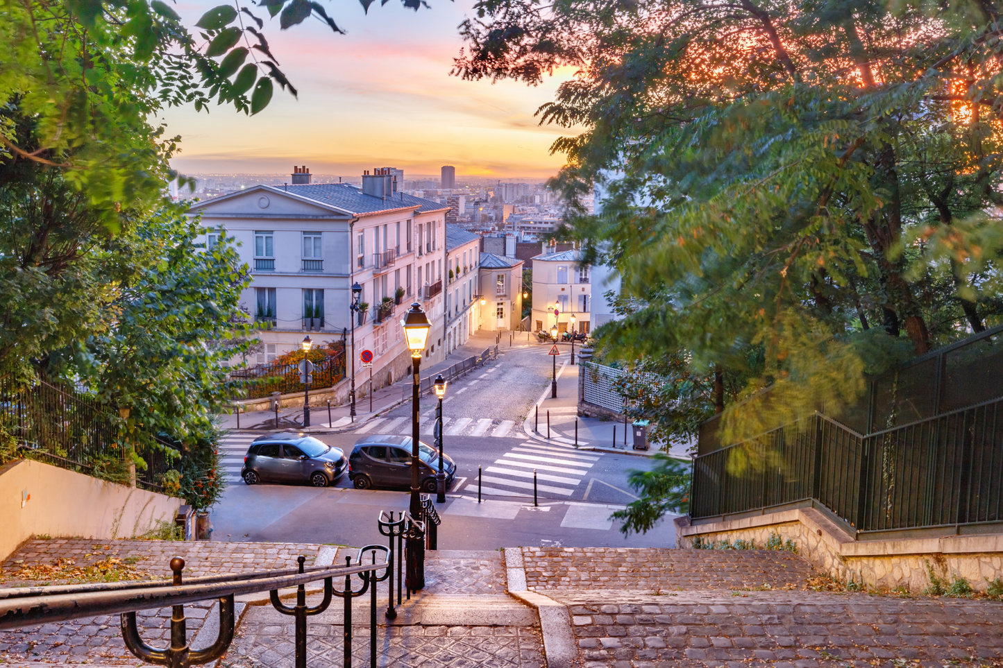 Cobbled streets of Montmartre, Paris