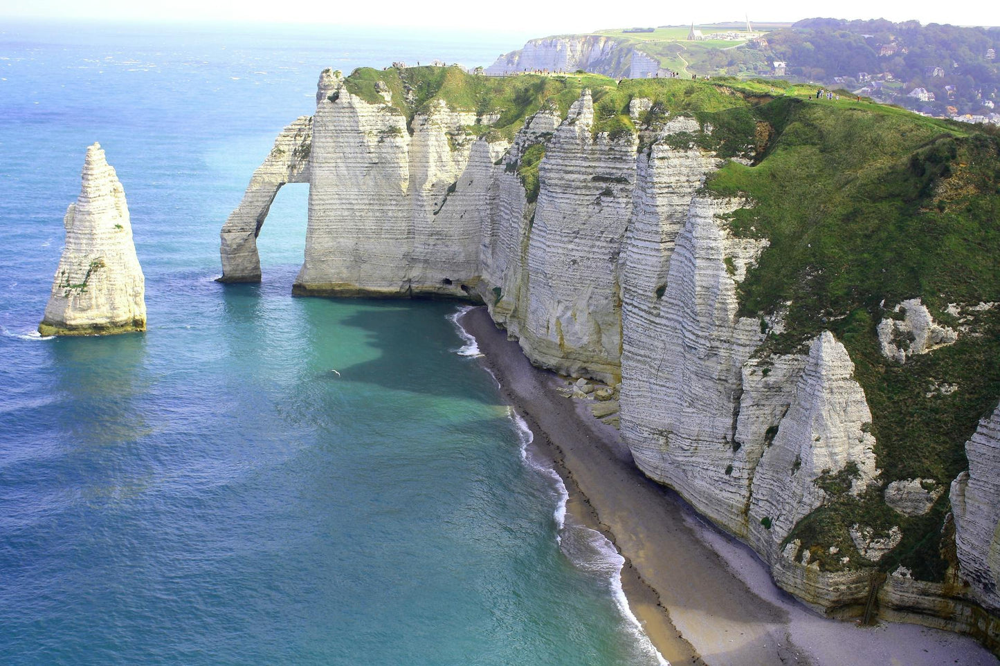 Étretat cliffs normandy landscapes blue water excursion day trip from Paris