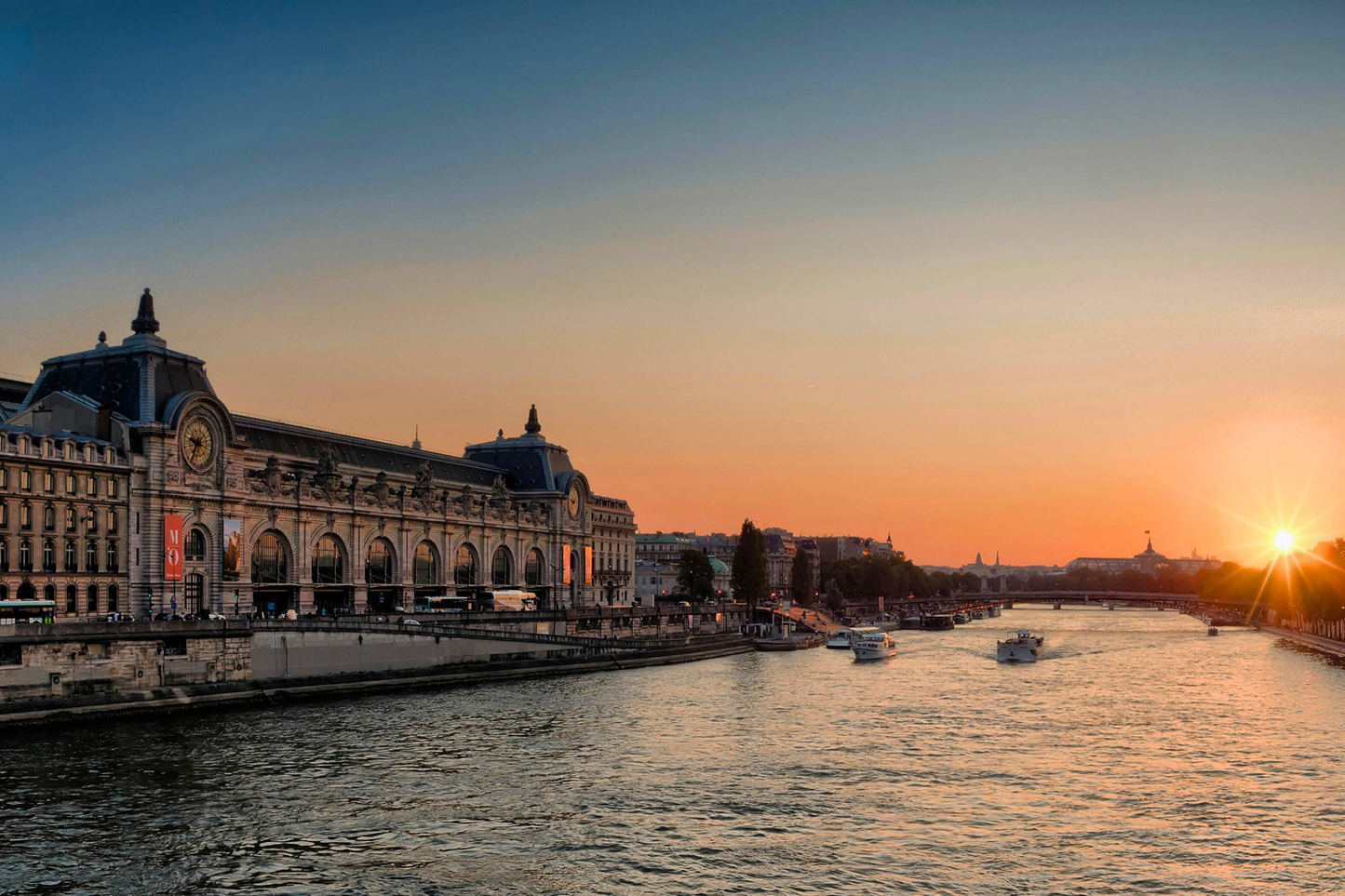 Seine River in Paris Sunset with Orsay Museum Entry Tickets
