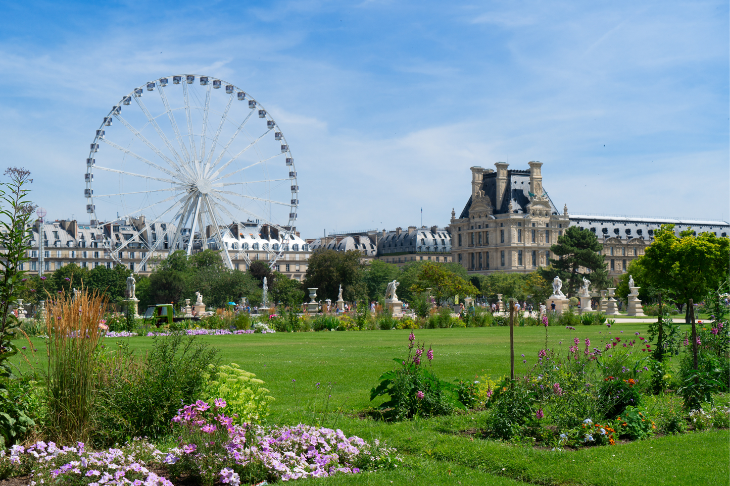 Tuileries Garden in Paris Louvre district center of Paris guided tour French formal garden visit tickets