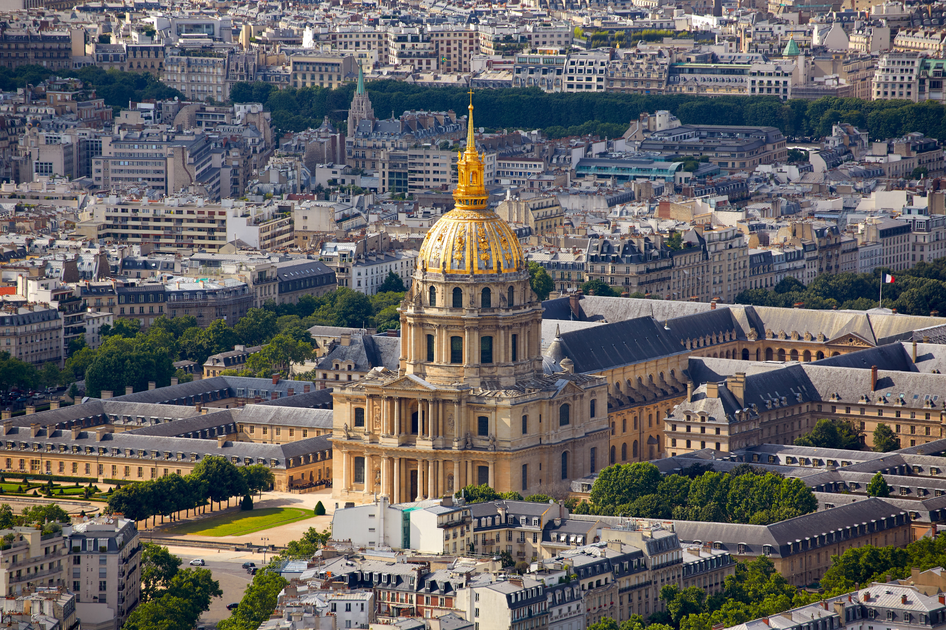Drone footage invalides dome Napoleon Tomb Army Museum Paris entry tickets